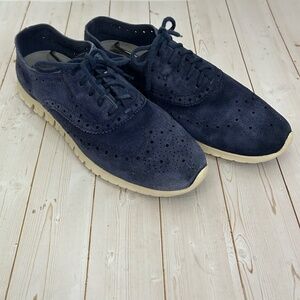 Cole Haan Zero Grand Women's Oxfords Wingtip Dress Shoes Size 7 B Suede